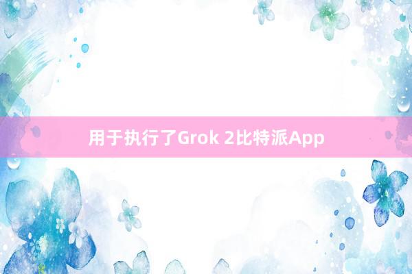 用于执行了Grok 2比特派App