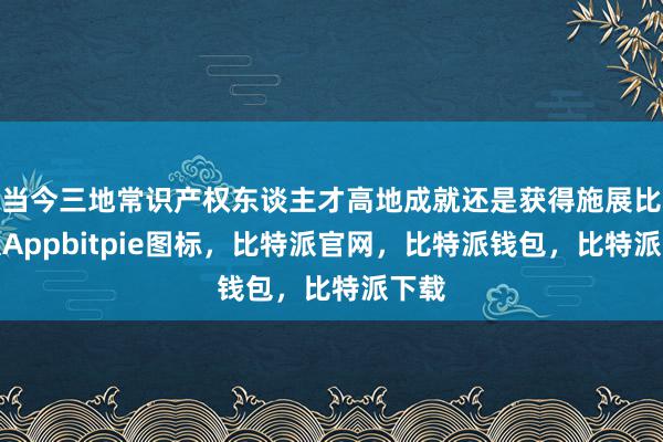 当今三地常识产权东谈主才高地成就还是获得施展比特派Appbitpie图标，比特派官网，比特派钱包，比特派下载