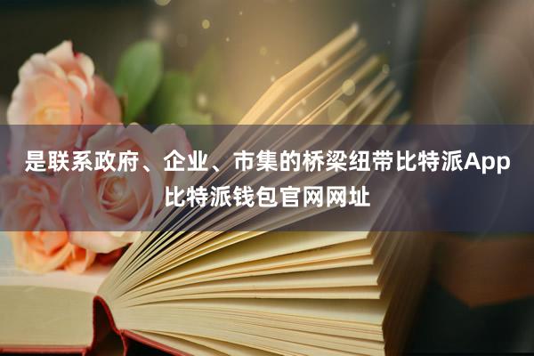 是联系政府、企业、市集的桥梁纽带比特派App比特派钱包官网网址