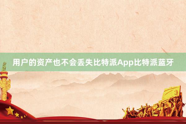 用户的资产也不会丢失比特派App比特派蓝牙