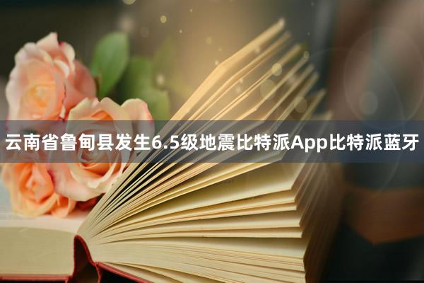 云南省鲁甸县发生6.5级地震比特派App比特派蓝牙