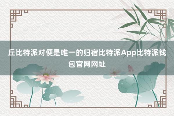 丘比特派对便是唯一的归宿比特派App比特派钱包官网网址