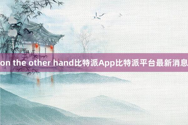 on the other hand比特派App比特派平台最新消息